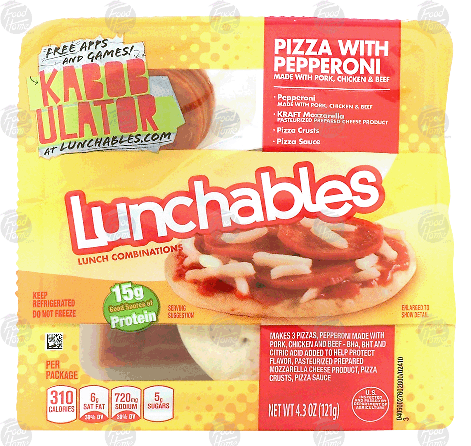 Oscar Mayer Lunchables pizza with pepperoni Full-Size Picture